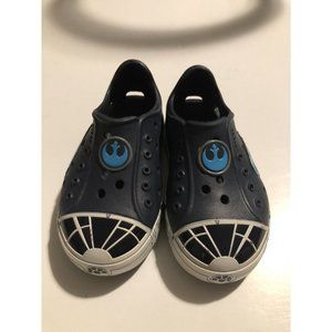 Crocs Star Wars Navy Blue Slip On Size C7 Comfort Shoe Lucasfirm Ltd